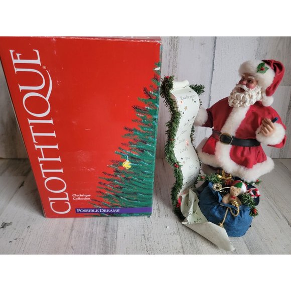 Clothtique A lengthy List possible dreams santa vintage xmas - Picture 1 of 17